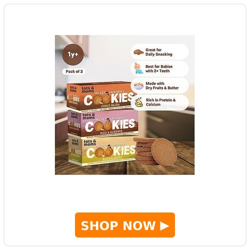 Tots & Moms Millet & Jaggery Cookies Tots & Moms Millet & Jaggery Cookies