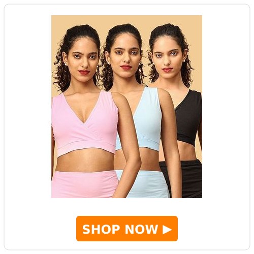 The Mom Store Cotton Knit Solid Maternity Nursing Sleep Bras