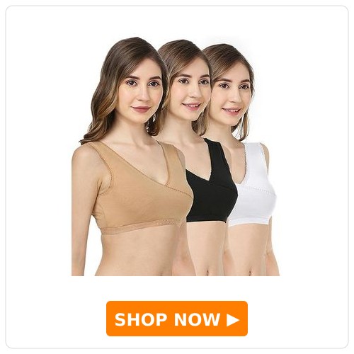 Bella Mama Cotton Blend Knit Sleep Bra wIth Eco Jiva Finish