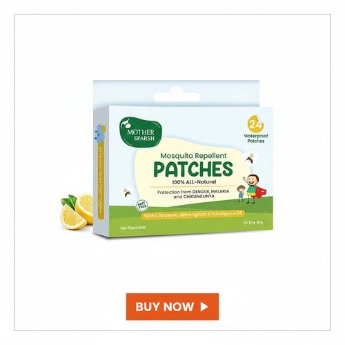 Mother Sparsh 100% All Natural Mosquito Repellant Patches for Babies