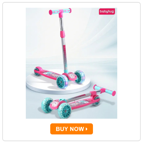 Babyhug 3 Wheel Foldable Kids Scooter
