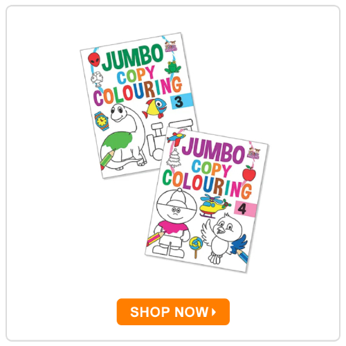 Little Masters Jumbo Copy Colouring Vol 3 & 4 Books