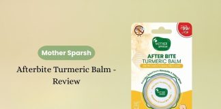 Mother Sparsh Afterbite Turmeric Balm - Review