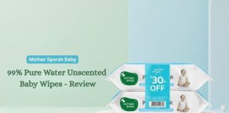 Mother Sparsh Baby 99% Pure Water Unscented Baby Wipes - Review