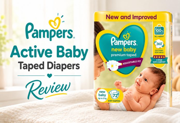 Pampers Active Baby Taped Diapers – Review