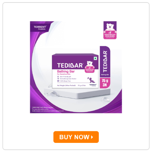 Torrent Pharma Tedibar Moisturising Baby Bathing Bar