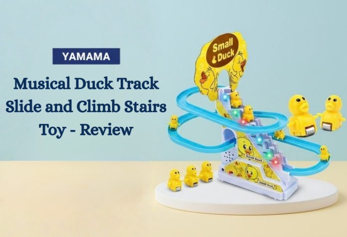 YAMAMA Musical Duck Track Slide and Climb Stairs Toy - Review