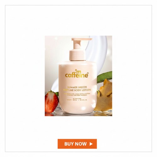 mCaffeine Summer Breeze Perfume Body Lotion with Niacinamide & Cocoa Butter 