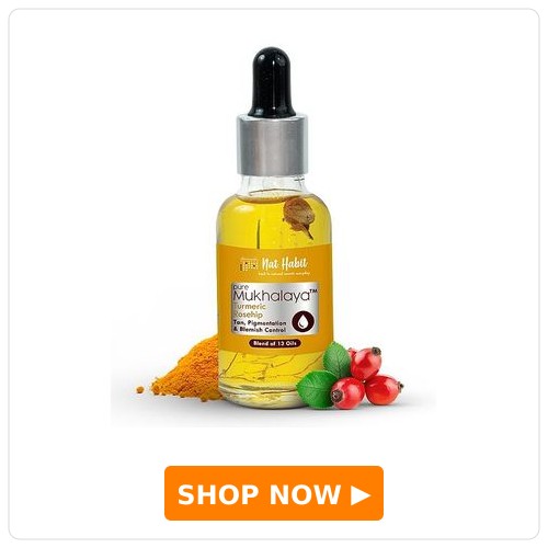 Nat Habit Turmeric Rosehip Facial Oil for Tan
