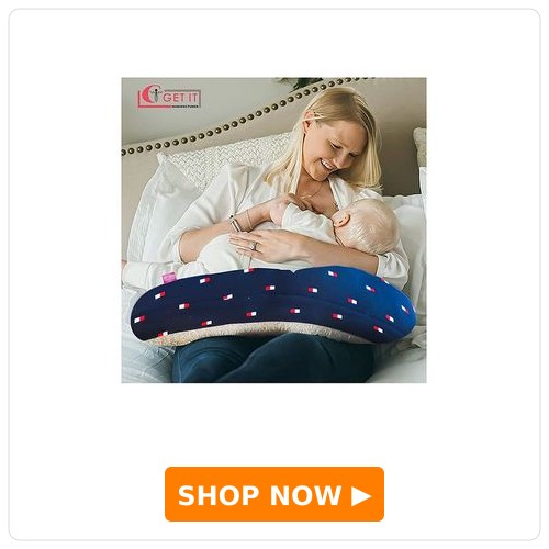 Get It 2 In 1 Model 100 % Cotton Breastfeeding Recron Pillow