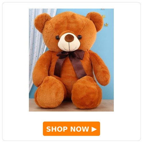 Toytales 95 cm Wolly Bear Soft Toy Brown