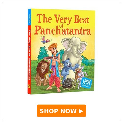 Om Books International The Very Best of Panchatantra Large Print Story Book
