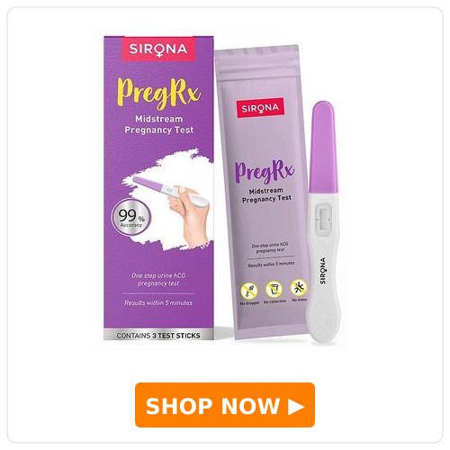 Sirona PregRx Midstream Home Pregnancy Test Kit