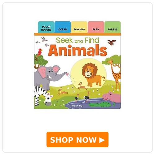 Wonder House Books Seek & Find Animals Book