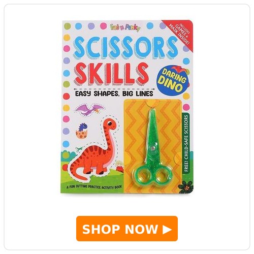 Fab N Funky Daring Dino Scissors Skills Activity Book
