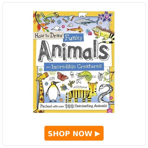 Scholastic How To Draw Funky Animals And Incredible Creatures Crafts, Hobbies & Activity Book