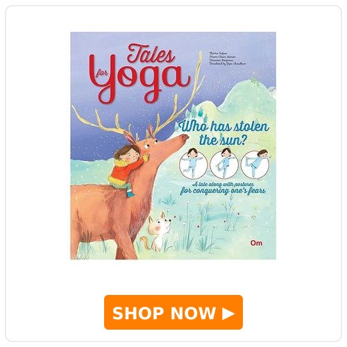 Om Books International Yoga for Kids Tales for Yoga Who has Stolen the Sun Book