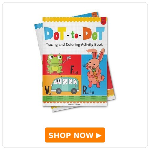 Wonder House Books Dot To Dot Tracing and Coloring Activity Book
