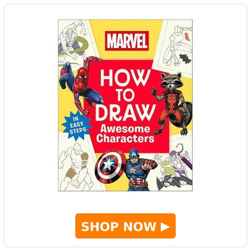 Penguin Random House Marvel How to Draw Awesome Characters Drawing Book