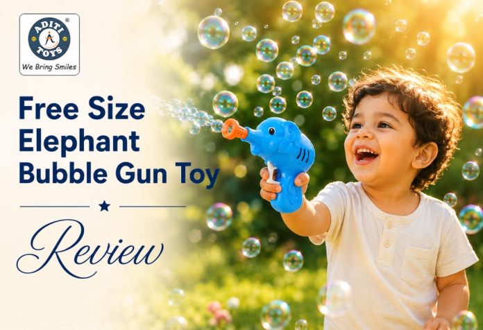 Aditi Toys Free Size Elephant Bubble Gun Toy