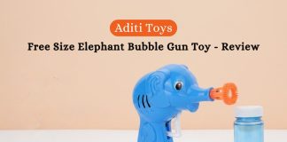 Aditi Toys Free Size Elephant Bubble Gun Toy - Review