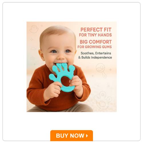 Babykins Palm Shaped Silicone Teether