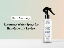 Bare Anatomy Rosemary Water Spray for Hair Growth - Review