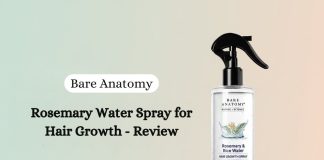 Bare Anatomy Rosemary Water Spray for Hair Growth - Review