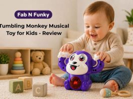 Fab N Funky Tumbling Monkey Purple Musical Toy for Kids - Review