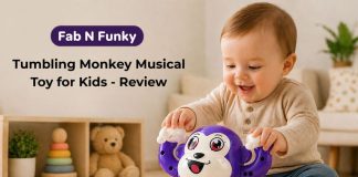 Fab N Funky Tumbling Monkey Purple Musical Toy for Kids - Review