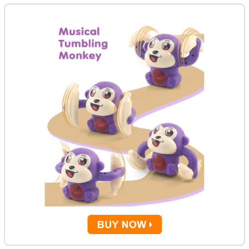 Fab N Funky Tumbling Monkey Purple Musical Toy for Kids - Review