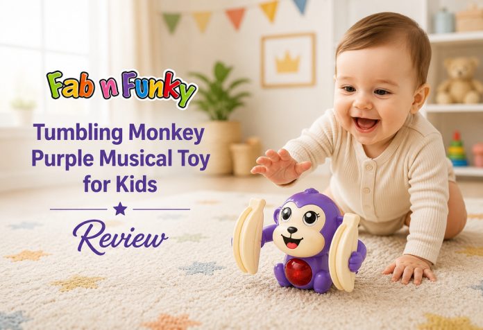 Fab N Funky Tumbling Monkey Purple Musical Toy for Kids – Review
