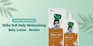 Mother Sparsh Milky Soft Daily Moisturizing Baby Lotion - Review