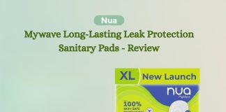 Nua Mywave Long-Lasting Leak Protection Sanitary Pads - Review