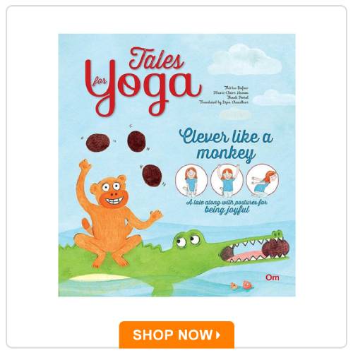 Om Books International Tales of Yoga Clever Like Monkey Book