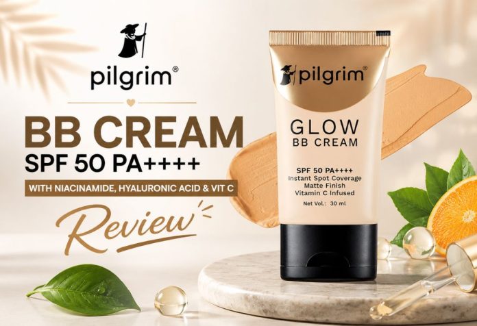 Pilgrim BB Cream SPF 50 PA++++ With Niacinamide Hyaluronic Acid & Vit C - Review
