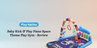 Play Nation Baby Kick and Play Piano Space Theme Play Gym - Review