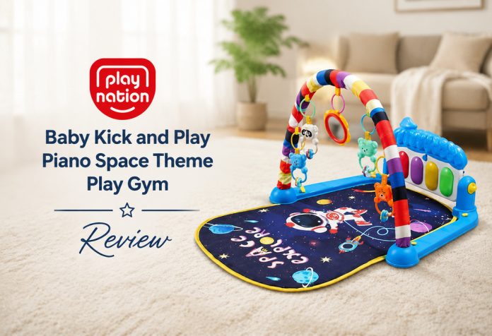 Play Nation Baby Kick and Play Piano Space Theme Play Gym - Review