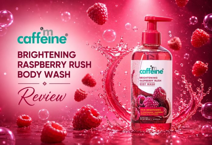 mCaffeine Brightening Raspberry Rush Body Wash