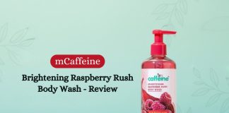 mCaffeine Brightening Raspberry Rush Body Wash - Review
