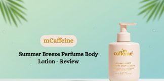 mCaffeine Summer Breeze Perfume Body Lotion - Review