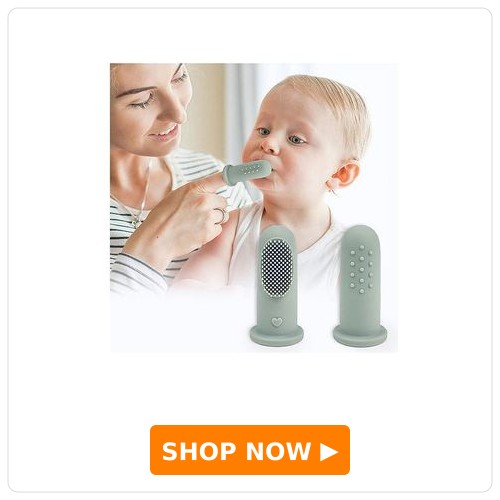 R for Rabbit Tiny Smiles Silicone 2 in 1 Gummy Finger Brush