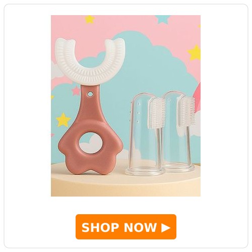 The Cheeky Kidzz Baby 1 U-Shape Silicone Toothbrushes 