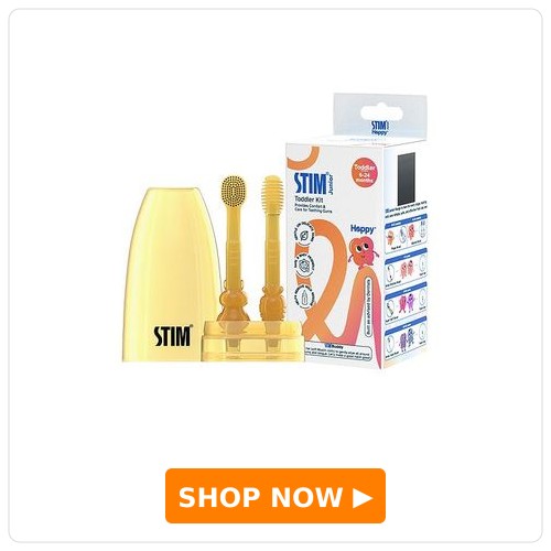 STIM Junior Soft silicone bristle toothbrush