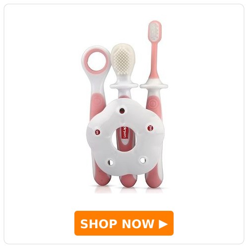LuvLap Baby Training Toothbrush Set
