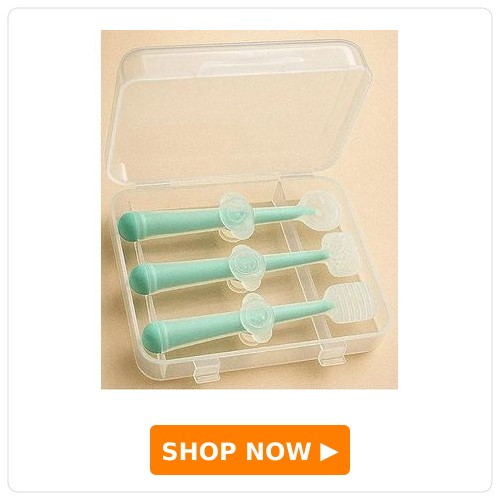 Totilo Baby Toothbrush 3 In 1 Silicone Toothbrush Set