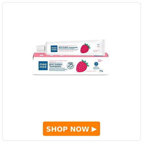 Mee Mee Fluoride-Free Strawberry Flavor Toothpaste
