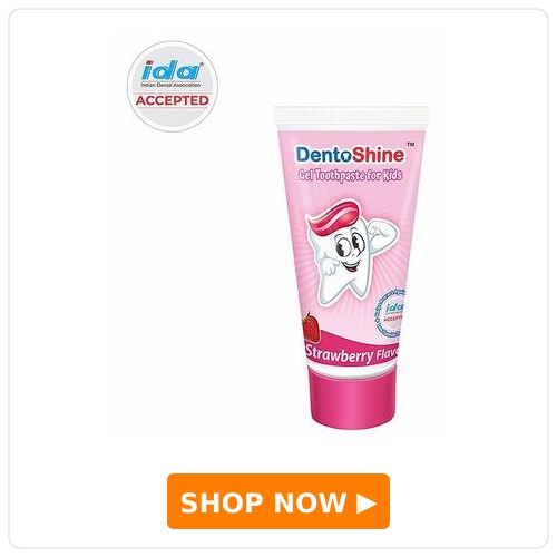 DentoShine Strawberry Flavoured Gel Toothpaste 