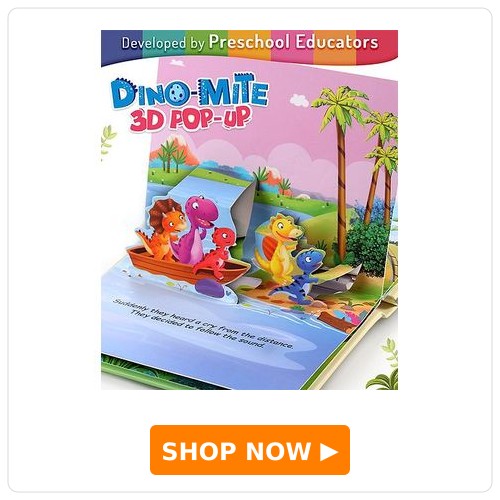 Intelliskills Dino-Mite 3D Pop-Up Story Board Book