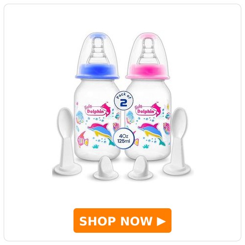 Baby Dolphin Anti-Colic 2 in 1 Spoon Feeding Bottle Baby Dolphin Anti-Colic 2 in 1 Spoon Feeding Bottle